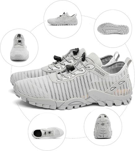 SOBASO Water Shoes -Women Men Quick Drying Hiking Shoes Women River Fishing Shoes for Surf Boating Kayaking in Saudi Arabia