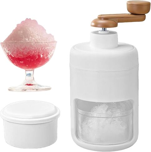 Manual Shaved Ice Maker Machine, Instant Ice Shaver, Snow Cone Machine, Suitable for Making Snowcones and Slushy in Kuwait