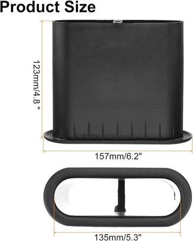 MECCANIXITY 4Pcs 135x123mm/5.3x4.8 Inch Speaker Port Tube Subwoofer Bass Box Tube Bass Woofer Box Speaker Box Bass Air Port for DJ/PA Speaker Cabinets in Saudi Arabia
