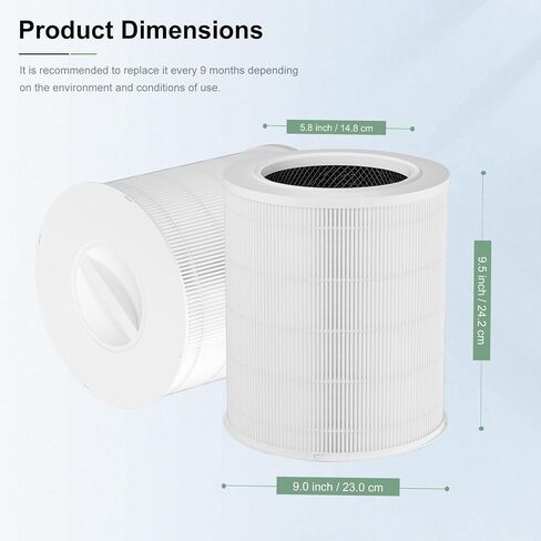 2 Pack AP401 AP402 Filter Replacement, Compatible with Dayette AP401 AP402 and JOWSET AP402 AP403 Air Purifier for Large Room up to 3000Ft², H13 True HEPA Filter, 4-Stage Filtration System in Saudi Arabia