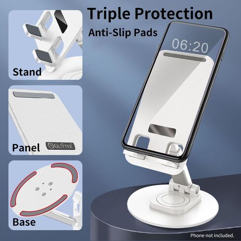 Glitter Metal Foldable Retractable Stand for Tablets and Phones in Saudi Arabia