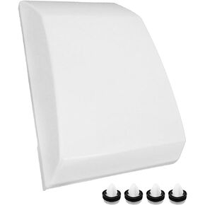 Exterior Pillar Moulding Trim Cladding Under Fuel Door Fit for Ford Transit 150 250 350 350HD 2015-2020 Replace BK3Z6129077AA BK3Z6129077AB BK3Z 6129077-AC BK3Z 6129077-AE, White Left Driver Side