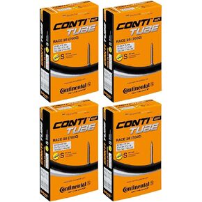 Continental Race 28" 700x20-25c Inner Tubes - 60mm Presta Valve (Pack of 4 Tubes)