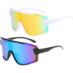 Swanoble UV400 2 Kids Sport Sunglasses for Boys Girls Cycling Tennis Youth Baseball Shades for Age 6-15