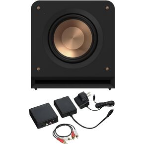 KLIPSCH SUB-100-BLACK Synergy Black Label Subwoofer Speaker Pair with a WA-2 Wireless Subwoofer Kit (2018)