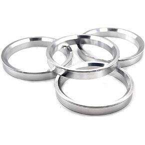 DCVAMOUS Alloy Aluminum Hub Centric Rings 72.6 to 70.3, Set of 4 - Performance Spigot Hubrings fit 70.3mm Vehicle Hub and 72.6mm Wheel Center Bore Compatible with Chevrolet Chevy GM