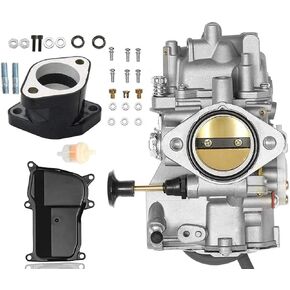 YFM350 Carburetor for Yamaha 1987-1990 & 1992-1995 Moto-4 350 YFM350/1987-2004 Warrior 350 YFM350/1987-1998 Big Bear 350 YFM350/1996-1998 Kodiak 400 YFM400/1995 Wolverine 350 YFM35F +Intake Manifold
