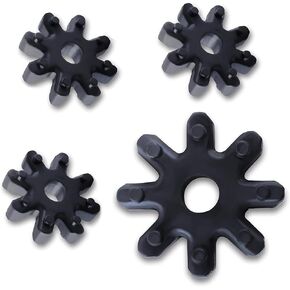 4 Pack Flexible Coupling Steering Coupler, 56315-2K000FFF Nylon Pad Plastic Rubber Wheel, Steering Coupling Steering Column Motor Accessories Compatible with Hyundai KIA (Black) in Saudi Arabia