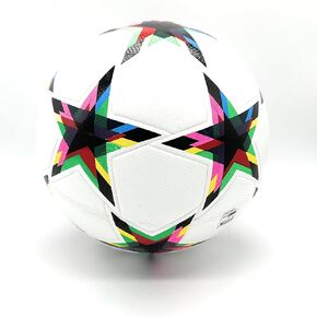 World Cup Quality Soccer Ball Size 5 Thermally Bonded Match Ball with Seamless Stitching- Official Match Weight- Long Lasting Professional High Grade PU Leather- Pelota de Futbol- USA