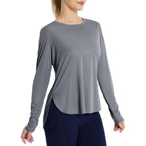 BALEAF Women's Sun Shirts UPF 50+ Long Sleeve Hiking Tops Lightweight Quick Dry UV Protection Outdoor Clothing