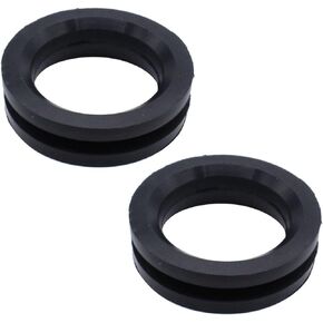2 PCS/SET SHLPDFM Black Rubber Grommet Seal Fuel Gas Tank Filler Neck Tube Rubber Grommet Seal Compatible with Mopar 64-74 A B E C Body