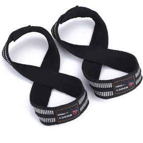 MOOCY Figure 8 Lifting Straps for Deadlift,Weightlifting,Strongman,& Cross Training Strong Weightlifting Wrist Wraps