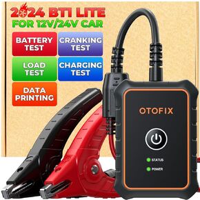 OTOFIX Car Battery Tester BT1 Lite, 6V 12V 100-2000 CCA Car Battery Analyzer, Auto Cranking Charging System Test Scan Tool, Battery Load Test,Use with D1/D1 Lite/D1 PRO/D1 MAX/IM1/IM2/Ultra