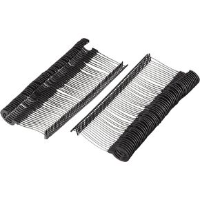 MECCANIXITY J Hook Standard Tagging Fasteners Plastic Regular for Garment Price Tag Label Tagging Barbs Black 0.97 Inch/25mm Pack of 1000
