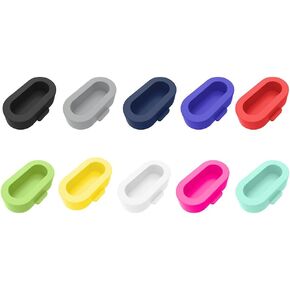 AWINNER Silicone Dust Plug Compatible with Garmin Fenix 5/5S/5X Plus/6 6S 6X Charger Port Protector, Anti-dust Plugs Fenix 5S/5/5X/Vivoactive 3/Vivosport (10-PC)