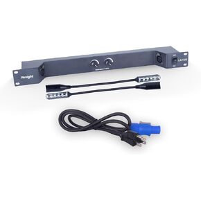 Rack-Mountable Gooseneck LED light rack light two dimmable led lamps | LA0102