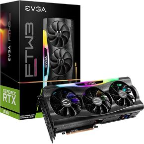 EVGA GeForce RTX 3080 FTW3 Ultra Gaming, 10G-P5-3897-KL, 10GB GDDR6X, iCX3 Technology, ARGB LED, Metal Backplate, LHR
