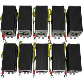 Ethernet Surge Protector (10 Pack) Gigabit PoE++ 154W/3.2A -Mounting Flange (Gas Discharge Tube) Metal Shielded RJ45 Lightning Suppressor LAN Network CAT5/CAT6 Thunder Arrestor 1000 Mbps Tupavco TP302