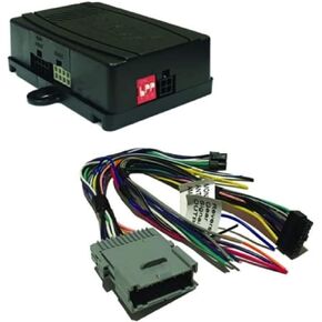 CRUX SWRGM-48 radio replacement interface retains Steering Wheel Control functionality and factory Chime features on select GM Class II vehicles with Bose Amplified & Non-Amplified Systems (2002-2013)
