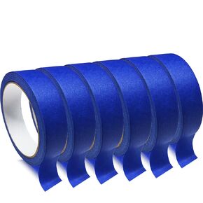 Blue Masking Tape, Painters Tape, Painting Tape (1442.4yd=0.94IN*60.1yd*24), Original Multi-Surface Easy Removal Paint Tape with Medium Adhesive Backing for Indoor Outdoor Use, 24 Rolls