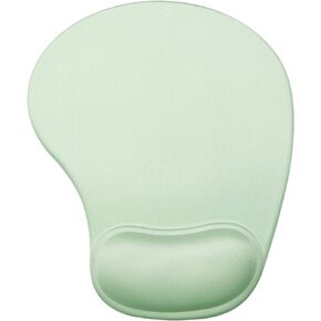 JSD Gel Mouse Pad with Wrist Support Wrist Rests 10.00×9.25×1.3 inches (Green, 1 Pack)