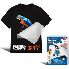 JOYCUT DTF Transfer Film - A3（11.7"×16.5"）30 Sheets Double-Sided Matte Finish, DTF Film for Sublimation and DTF Inkjet Printer, Direct to Film Transfer Paper for T-Shirts