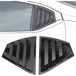 Window Louvers Side Window Air Vent Grill Fit for Nissan Sentra 2020 2021 2022 2023 Rear Side Window Windshield Sun Shade Cover Louver, Glossy Black