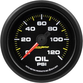 AUTO METER 9253 Gauge, Oil Press, 2 1/16", 120Psi, Stepper Motor W/Warn, Extreme Environment