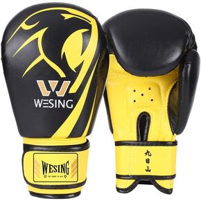 Wesing Kids Professional Boxing Gloves Men Women Boxing Gloves Kickboxing Sparring Workout Training Gloves for Adult Kid