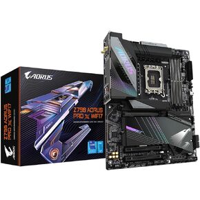 GIGABYTE Z790 AORUS PRO X WIFI7 LGA 1700 Intel Z790 X ATX Motherboard with DDR5, 5* M.2, PCIe 5.0, USB 3.2 Type-C, Wi-Fi 7, 5GbE LAN, Q-Flash Plus, EZ-Latch Plus