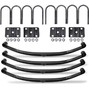 LIBRA 6000lbs 6K Mobile Home Trailer Axle Tendem Suspenion Kit 3000lbs Leaf Springs U Bolt Kit