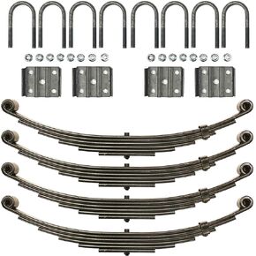 LIBRA 7000# 7k Tandem Trailer Axle Suspension Kit 3500# Leaf Springs U-Bolt Kit