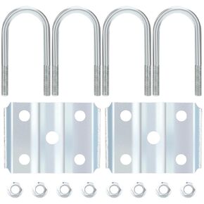 WYNNsky Tailer Axle Spring Perch 2-3/8’’ Round, Trailer U Bolt Kit 3500Lbs