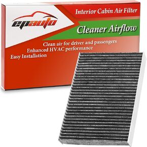 EPAuto CP854 (CF11854) Cabin Air Filter includes Activated Carbon Replacement for Nissan Rogue (2014-2020), Rogue Sport (2017-2021)