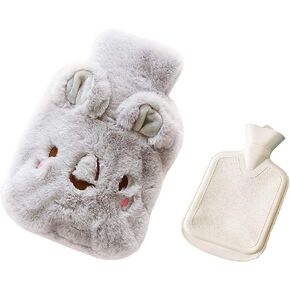 Drizzle Classic Rubber Hot Water Bottle - 1L Koala Plush Cover - Suitable for Pain Relief Headaches Cramps and Winter Warmth