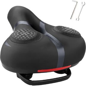 ROCKBROS Bike Seat for Men Women Comfort Wide Gel Bike Seat Replacement,Breathable Waterproof Padded Bicycle Saddle, Compatible with Cruiser/Mountain/Fat Bikes in Kuwait