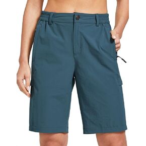 FitsT4 Women's Lightweight Hiking Shorts Quick Dry Cargo Shorts Sun Protection Water Resistant with Multi Pockets