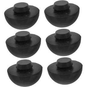 Ethereal Drum Parts 6pcs Hollowing Drum Rubber Stopper Yoga Accessories Percussion Durm Accessories Ethereal Drum Supports Foot Pads Drum Parts Black Ethereal Drum Silica Gel