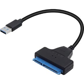 YACSEJAO USB 3.0 SATA III Hard Drive Adapter Cable SATA III Hard Drive External Converter Cable for 2.5 Inch SSD & HDD Data Transfer Support UASP