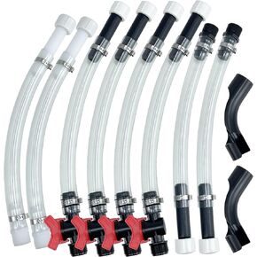 Sutekus Racing Fuels Filler Hose Rugged Utility Jug Hose With Valve Shut & Hose Bender for Racing Fuel Jugs Utility Container Gas Can Fuel Tank (5)