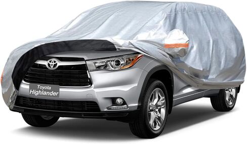غطاء سيارة مخصص مناسب لسيارة Toyota Highlander (2013-2024) مقاوم للماء للسيارات، حماية من الغبار والثلج من أكسفورد (يتم الشحن من مستودع الولايات المتحدة، التسليم 3-8 أيام) in Kuwait