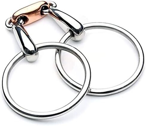 FR Loose Ring Snaffle,O Ring, English Happy Mouth Bit for Horses, Silver in Saudi Arabia