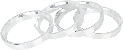 X AUTOHAUX 4 قطع من 65.1 إلى 57.1 ملم من سبائك الألومنيوم محور السيارة حلقات مركزية فاصل تجويف العجلة in Kuwait