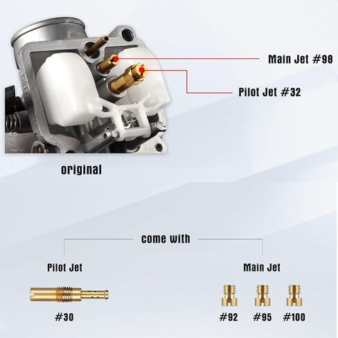 NIBBI Carburetor PE22mm with 48mm Air Filter,Fit 110cc 125cc 130cc Flange Motorcycle Engines for Dirt Bike Pit Bike ATV 4 Wheeler with Carb Jets in Saudi Arabia