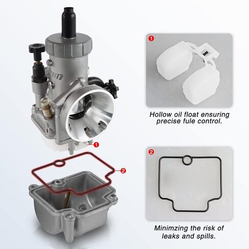 NIBBI Carburetor PE22mm with 48mm Air Filter,Fit 110cc 125cc 130cc Flange Motorcycle Engines for Dirt Bike Pit Bike ATV 4 Wheeler with Carb Jets in Saudi Arabia