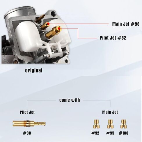 NIBBI Carburetor PE22mm with 48mm Air Filter,Fit 110cc 125cc 130cc Flange Motorcycle Engines for Dirt Bike Pit Bike ATV 4 Wheeler with Carb Jets in Saudi Arabia