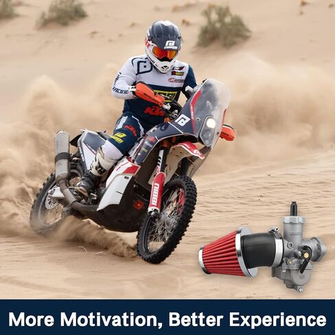 NIBBI Carburetor PE22mm with 48mm Air Filter,Fit 110cc 125cc 130cc Flange Motorcycle Engines for Dirt Bike Pit Bike ATV 4 Wheeler with Carb Jets in Saudi Arabia