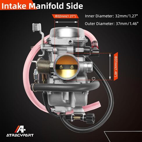 المكربن ​​متوافق مع كاواساكي بايو 300 KLF300 KLF 300 1986-1987 KLF300A، 1988-2005 KLF300B، 1989-2005 KLF300C ATV Carb in Saudi Arabia