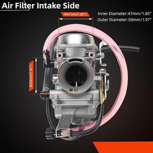 المكربن ​​متوافق مع كاواساكي بايو 300 KLF300 KLF 300 1986-1987 KLF300A، 1988-2005 KLF300B، 1989-2005 KLF300C ATV Carb in Saudi Arabia