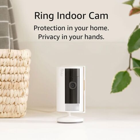 Certified Refurbished Ring Indoor Cam (2nd Gen) | latest generation | 1080p HD Video & Color Night Vision, Two-Way Talk, and Manual Audio & Video Privacy Cover | White in Saudi Arabia